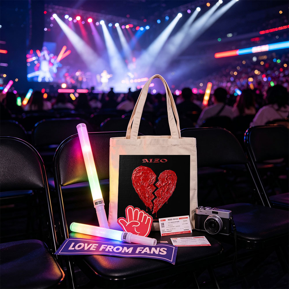 Binggnu Heartbreak Scene with Broken Red Heart on Black Background - Canvas tote bags