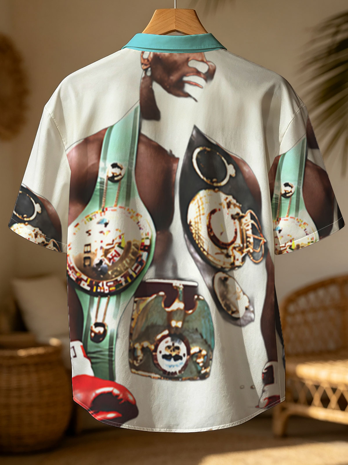 Mike Tyson in Boxing Glory with Championship Belts -  Shirt