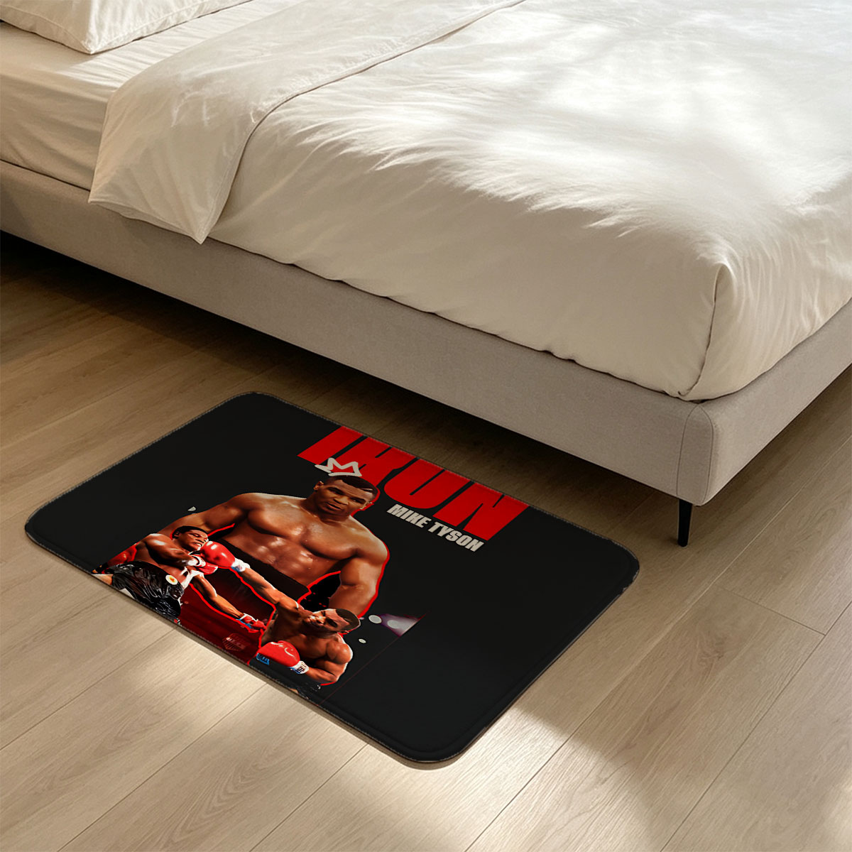 Iron Mike Tyson: Boxing Legend in Action - Flannel floor mat