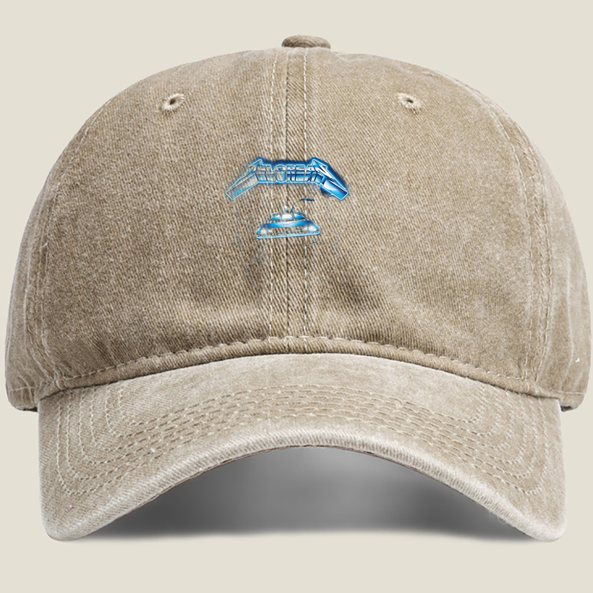 DeLorean Struck by Lightning - Washed Denim - Baseball Cap