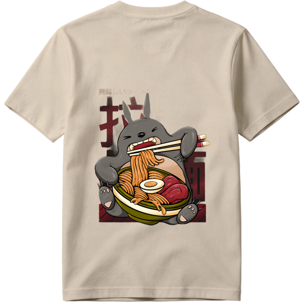 Totoro Enjoying Ramen - Tee