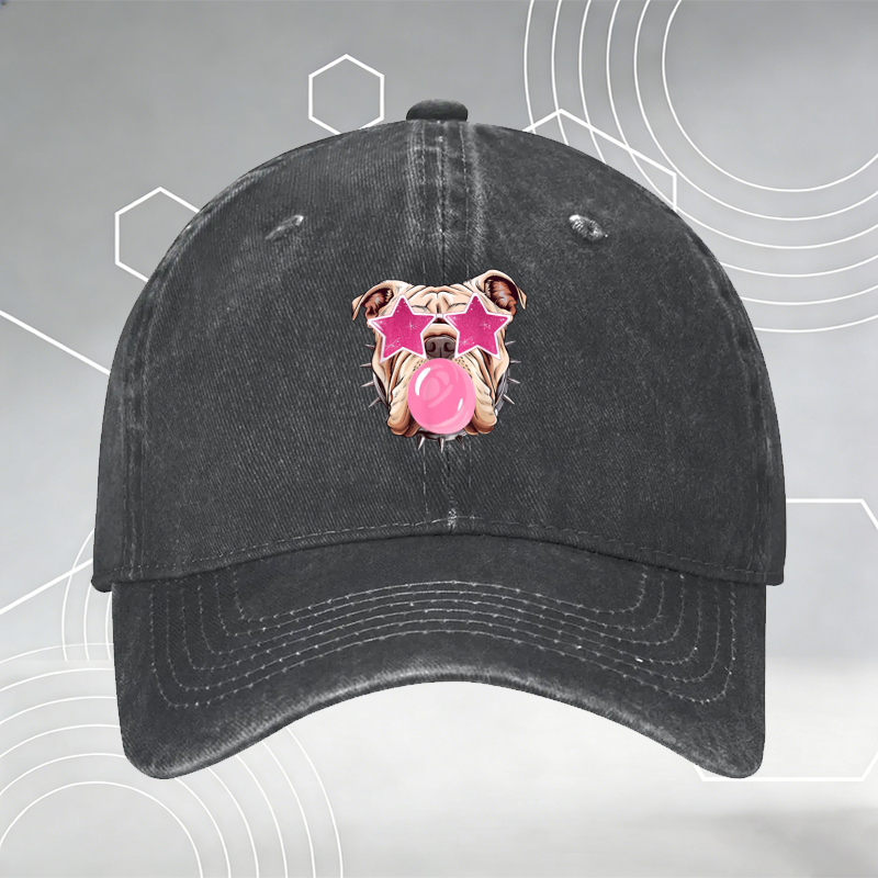 New Baseball Cap with Love Them Groom Them Give Them Back Print and Paw Pattern - Unisex Adjustable Hat for Pet Groomers, Dog Lovers & Animal Care Enthusiasts, Ideal for Work, Outdoors, Casual Wear