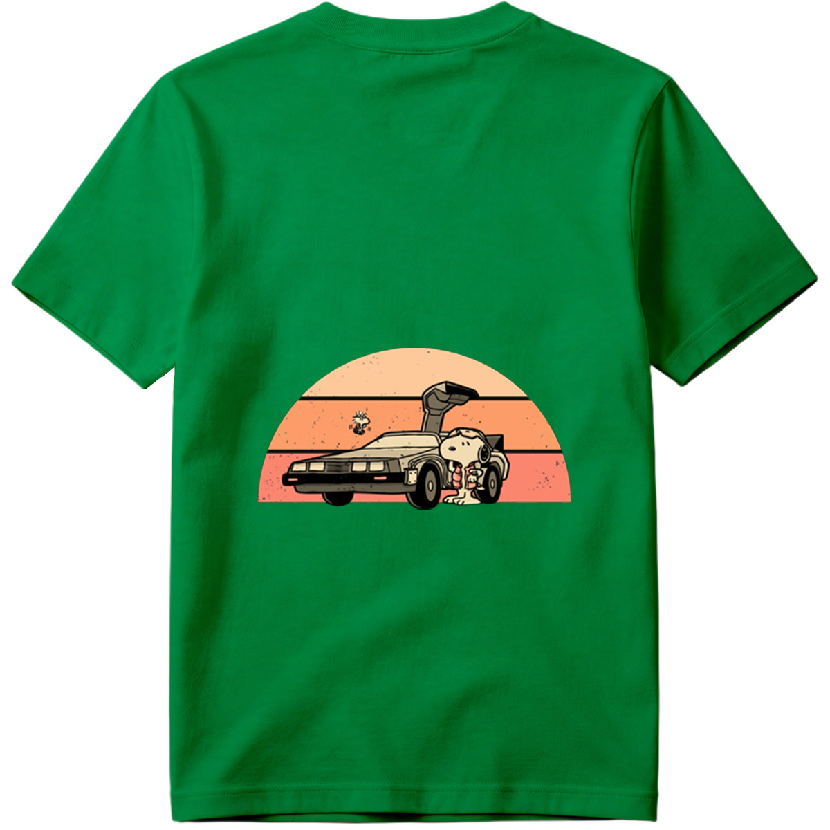 Snoopy and Woodstock in a DeLorean - Tee