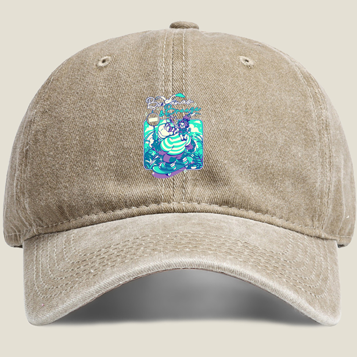 Bananas & Breeze: Wario and Birdo Adventure - Washed Denim - Baseball Cap