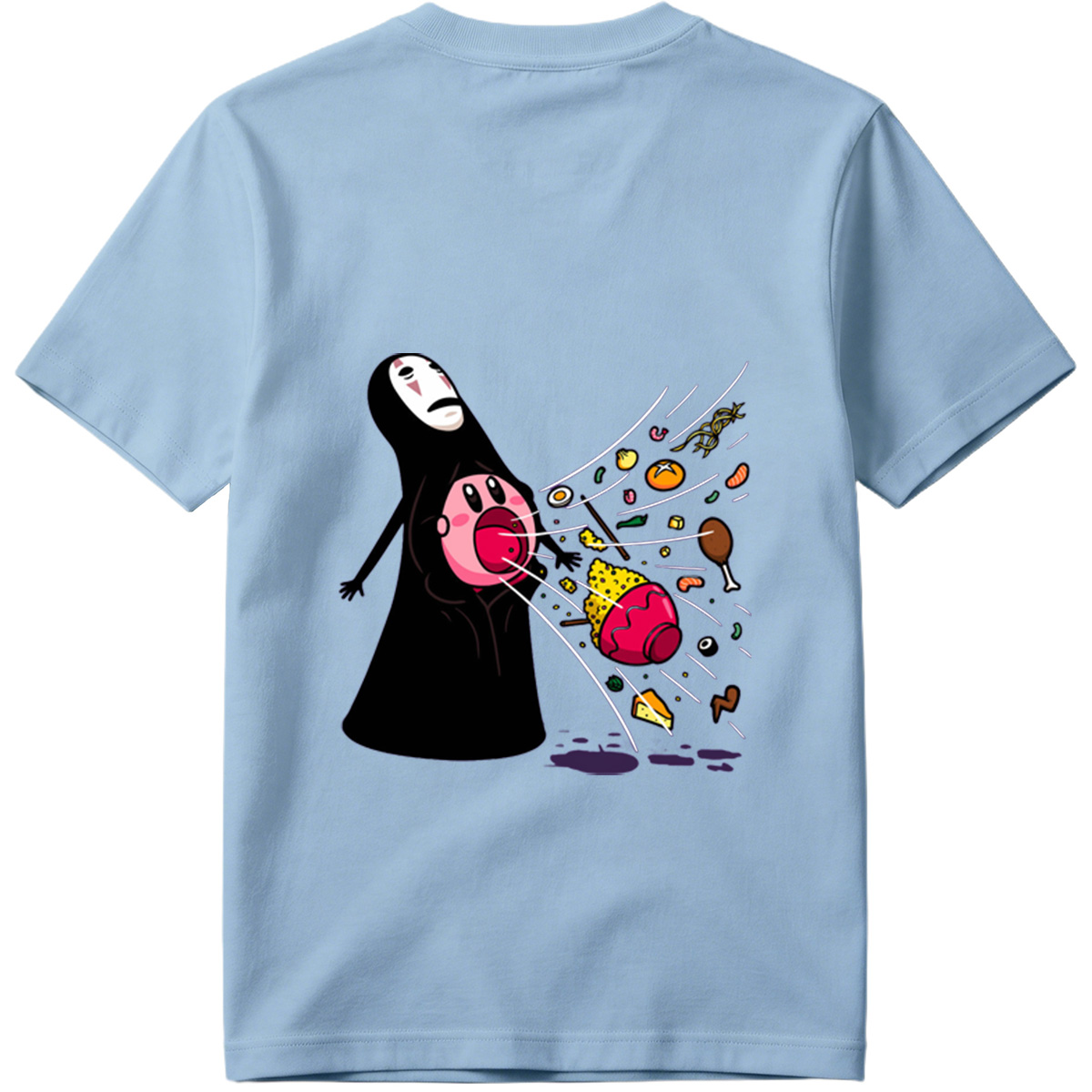No-Face and Kirby: Food Explosion - Tee
