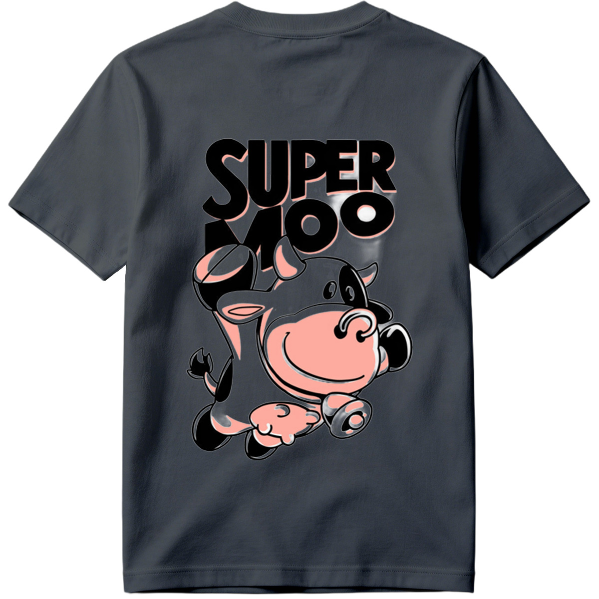 Super Moo Cow Character Design - Tee