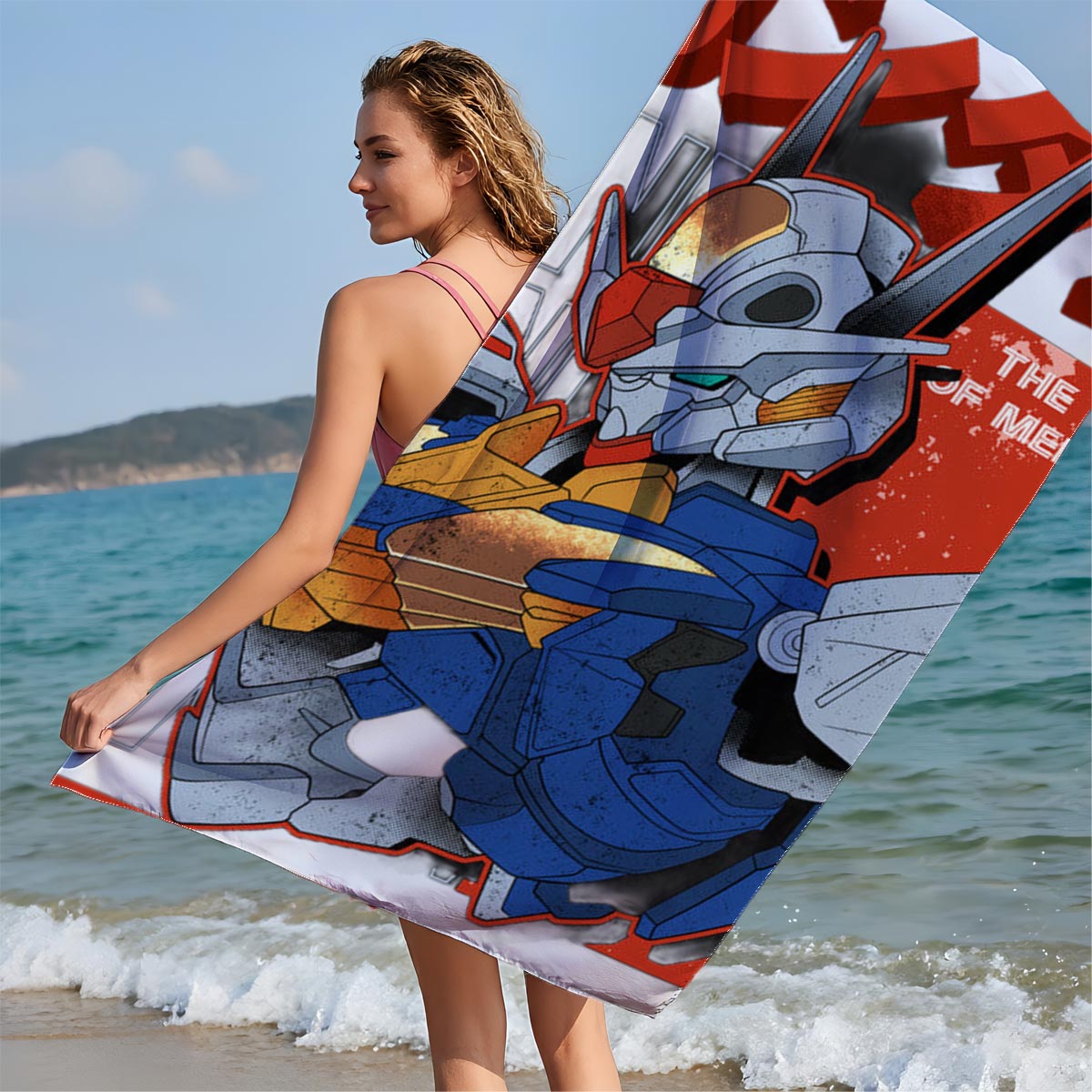 Mobile Suit Gundam: The Witch of Mercury - Aerial - Beach towels