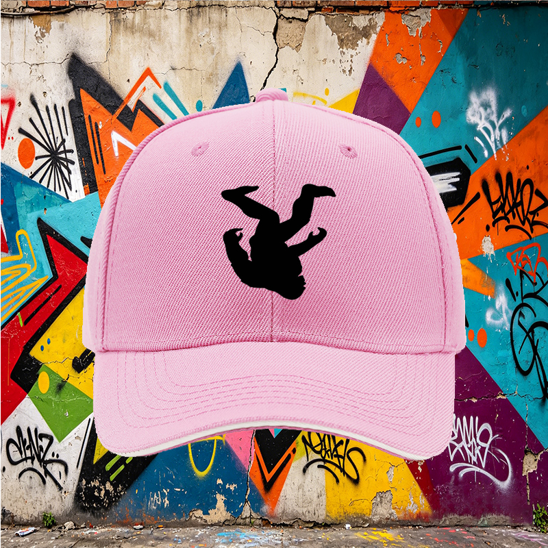 Unisex Classic Sandwich Hat with Bigfoot Silhouette Print - Outdoor Adventure Cap for Hiking, Camping, and Nature Enthusiasts