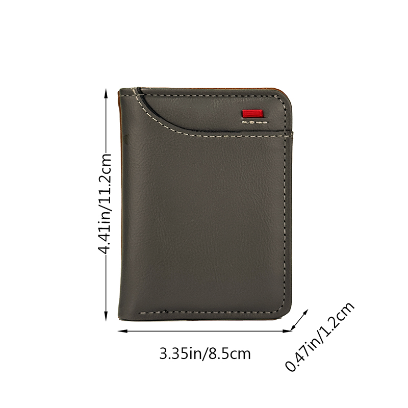 Unisex Vertical Wallet with Rainbow Clouds and Hearts Print - Cute Design for Daily Use, Perfect for Students, Teens, and Young Adults Seeking Fun and Functional Accessories