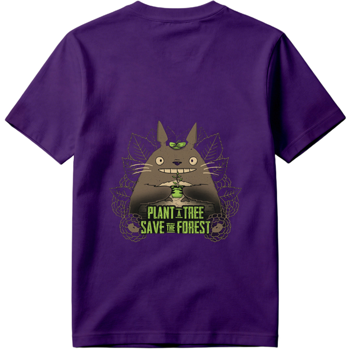 Totoro Plant a Tree Save the Forest - Tee