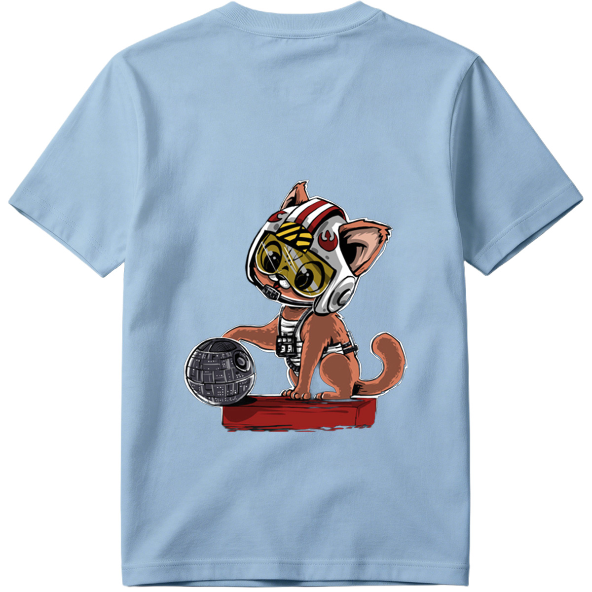 Star Wars: Cat Pilot with Death Star - Tee