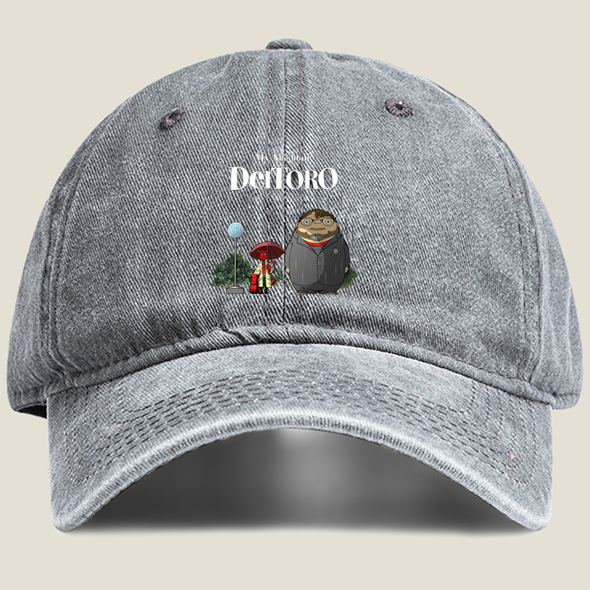 My Neighbor Del Toro: A Rainy Encounter - Washed Denim - Baseball Cap