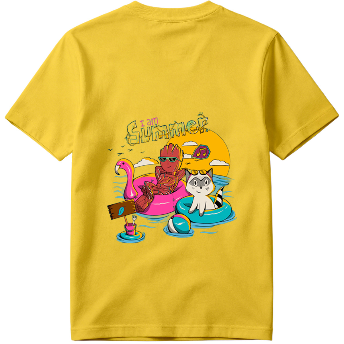 Guardians of the Galaxy: Groot and Rocket Summer Vibes - Tee
