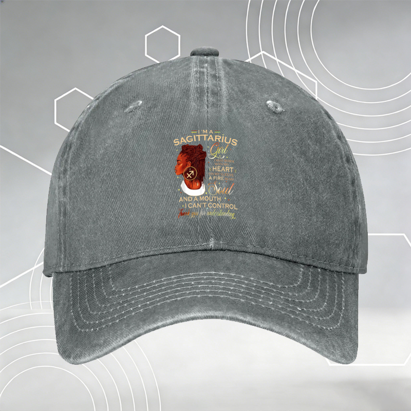 New Baseball Cap with Stick Man Print and 