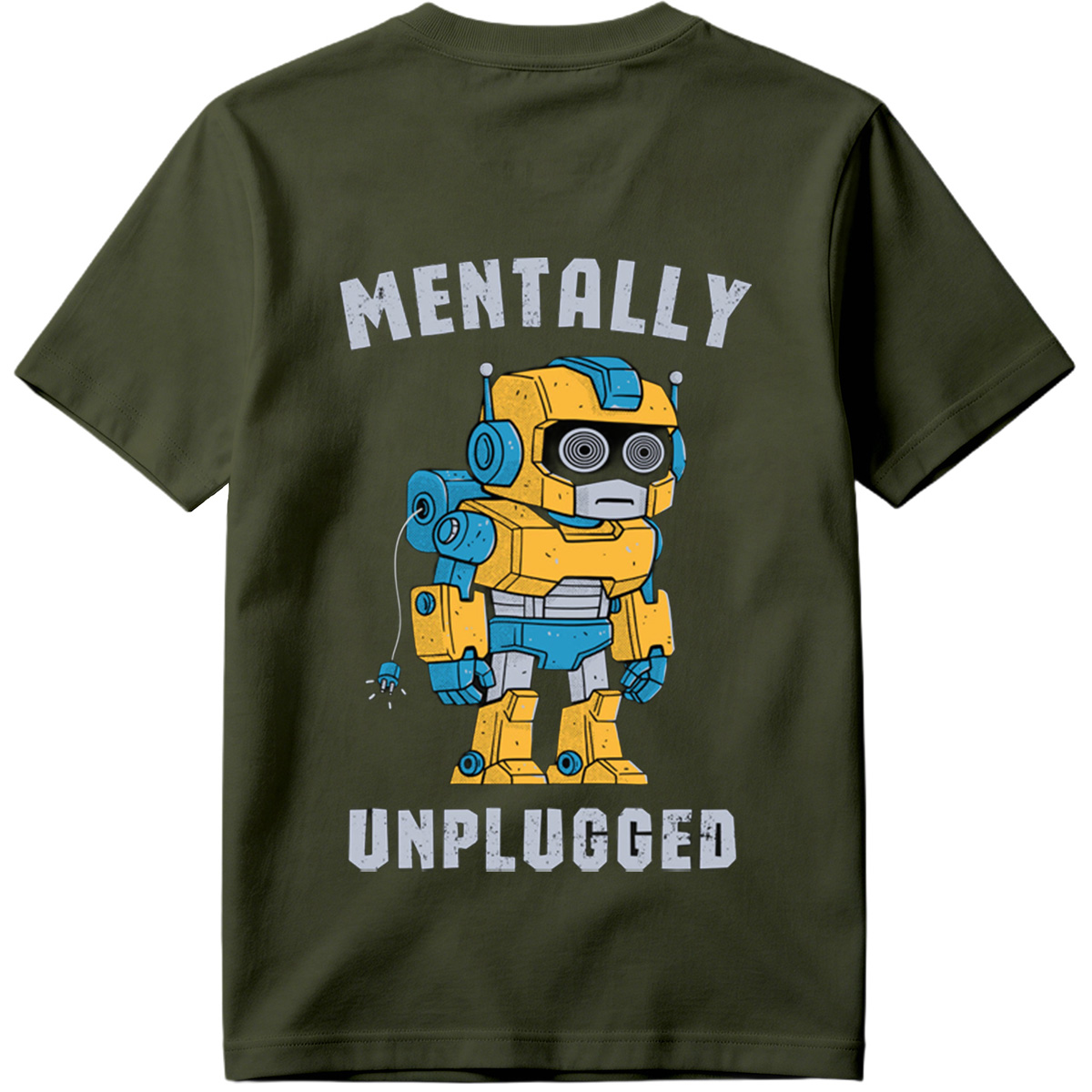 Mentally Unplugged Robot Design - Tee