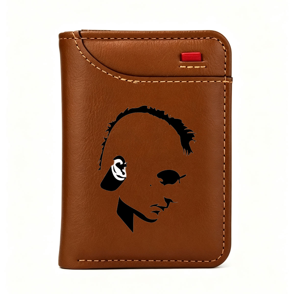 Silhouette Portrait with Ear Detail - Vertical Style Wallet