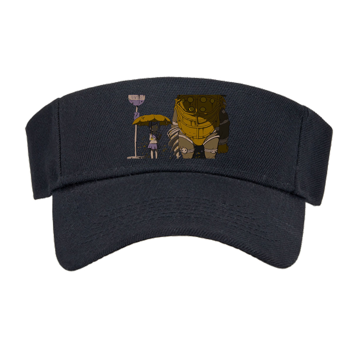 Rapture Sign, Little Girl with Umbrella, and Big Daddy from Bioshock -  Visor cap
