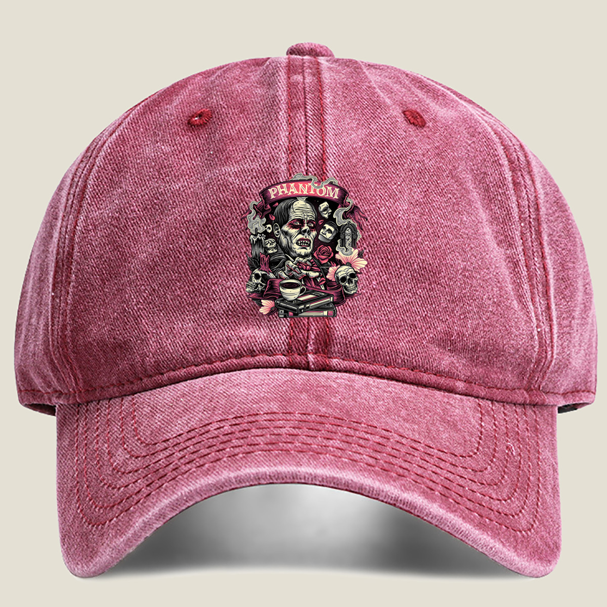 Phantom of the Opera: The Phantom and His Masks - Washed Denim - Baseball Cap