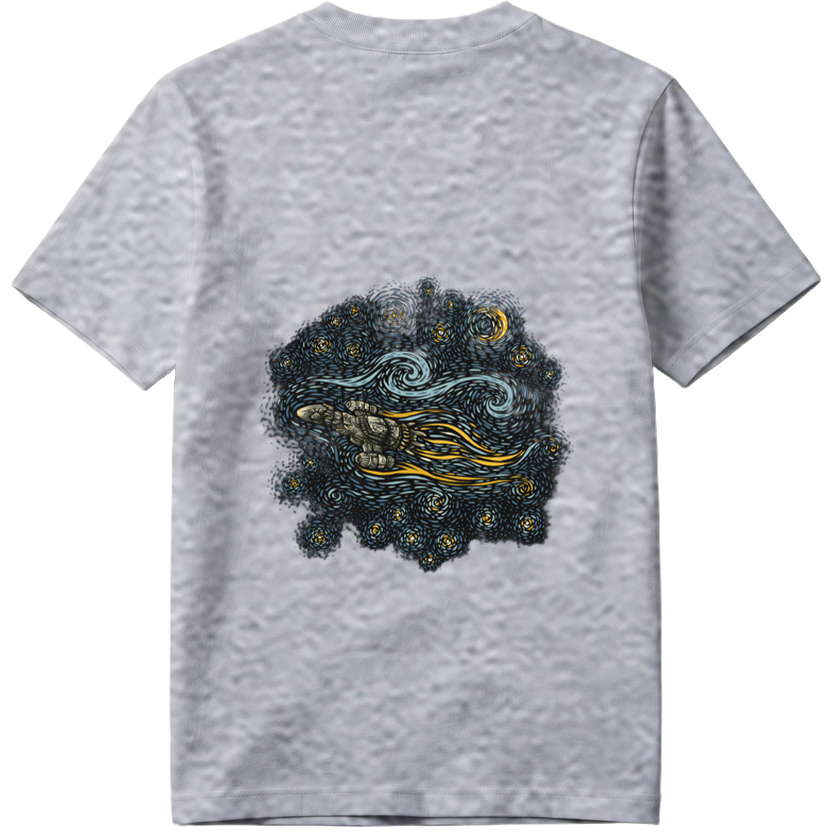 Cyberpunk Hand in Starry Night - Tee