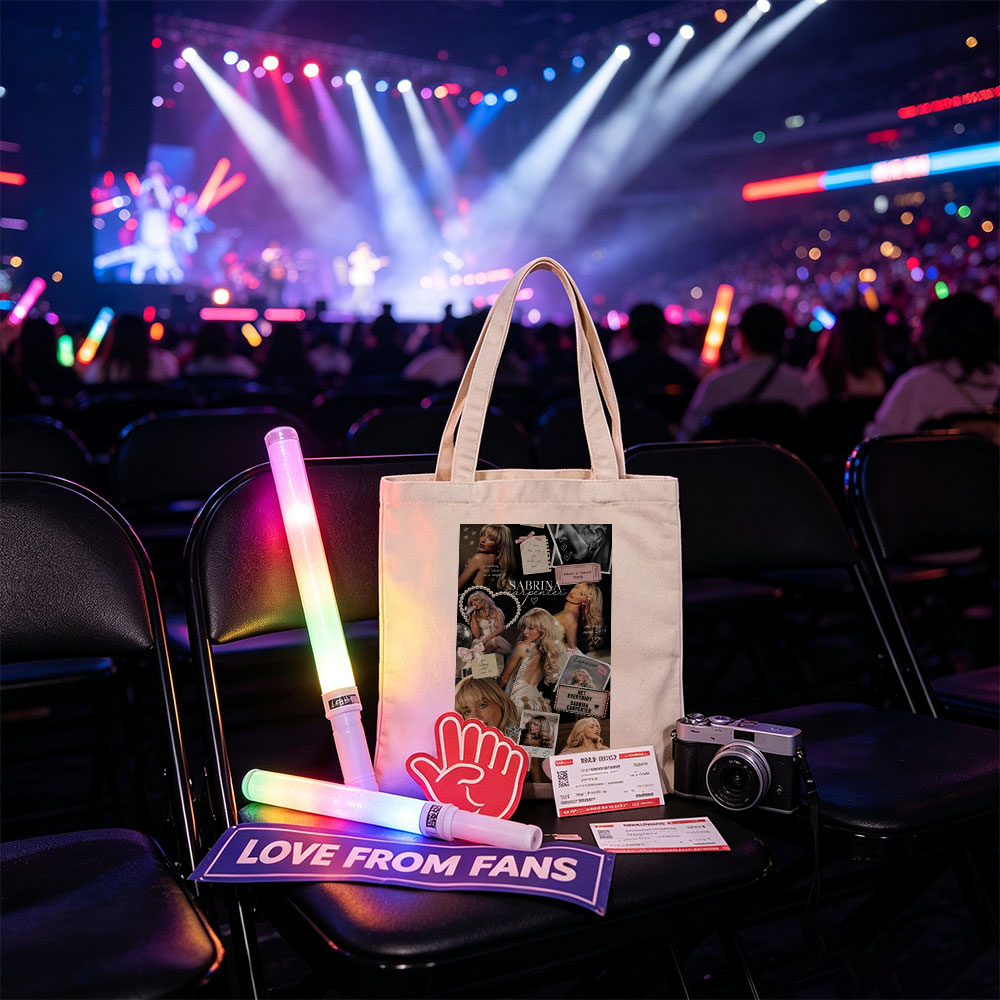 Sabrina Carpenter Collage - Aesthetic Photo Montage Featuring Concert Tour and Romantic Themes - Canvas tote bags
