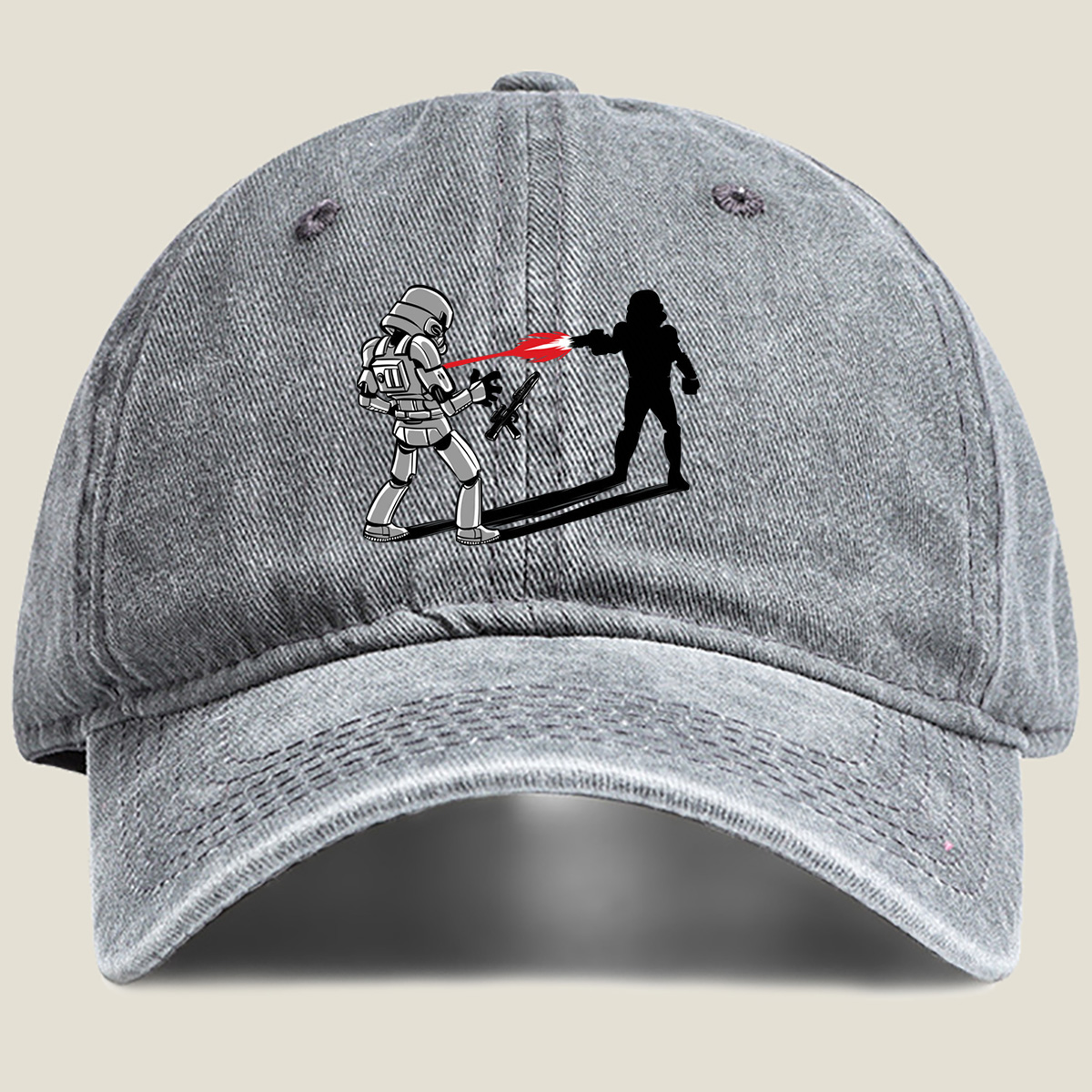 Star Wars: Stormtrooper vs. Dark Silhouette - Washed Denim - Baseball Cap