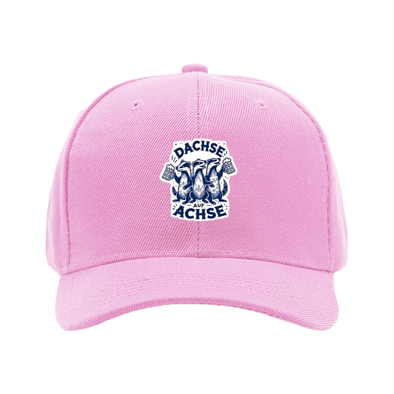 1pc New Baseball Cap with Dachse Auf Achse Otter Print Design Unisex Adjustable Hat for Outdoor Activities and Casual Wear Suitable for Adults and Teenagers