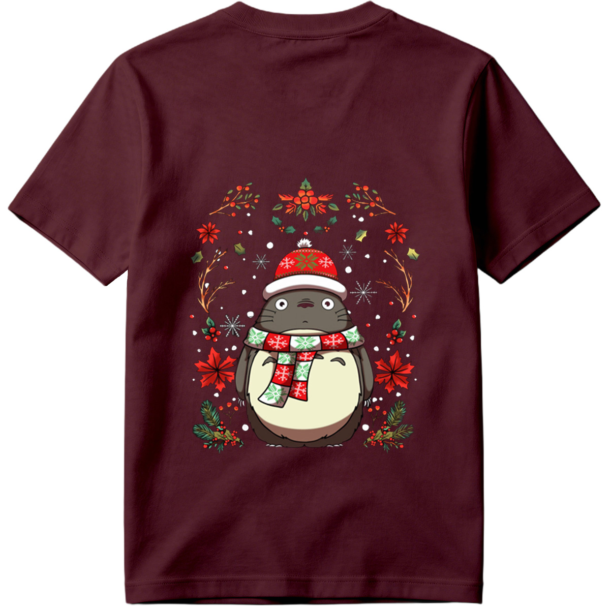 Totoro Christmas Holiday Design - Tee