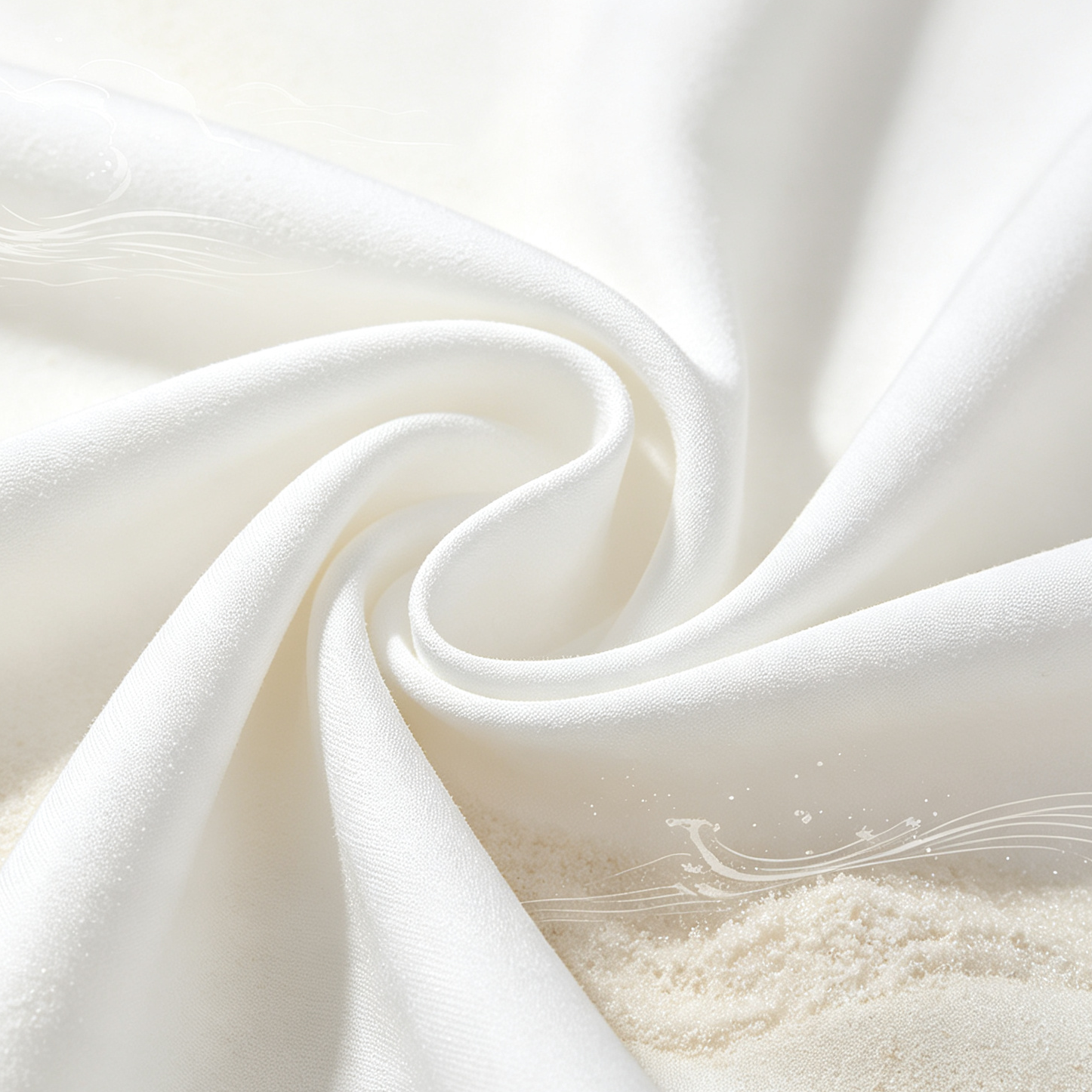 Close up of Crystal Clear River Winding Through Rocky Landscape -  Shirt fabric texture and button front detail