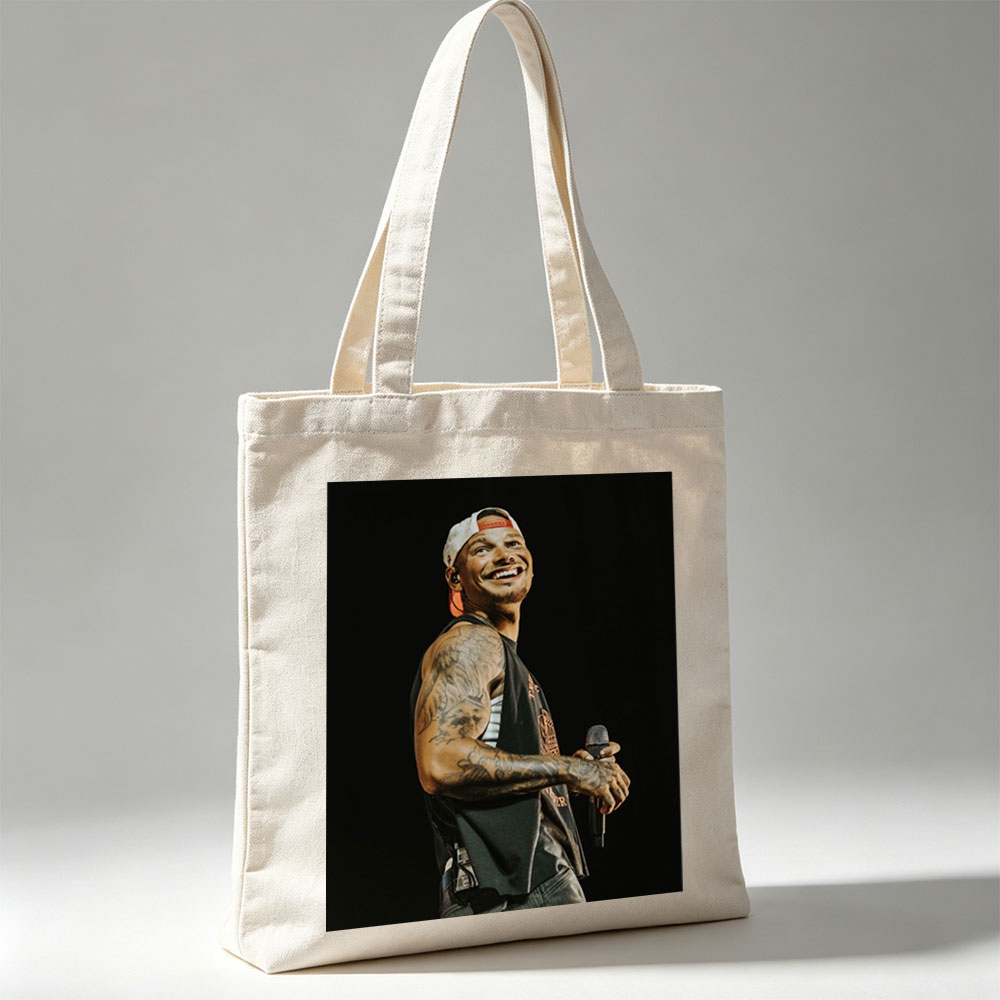 Avicii Performing on Stage with Microphone and Tattooed Arms - Canvas tote bags