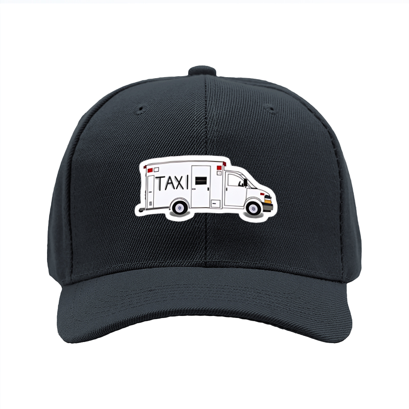1pc New Baseball Cap with Taxi Van Print Design Unisex Adjustable Hat for Outdoor Activities and Daily Wear Suitable for Adults and Teens