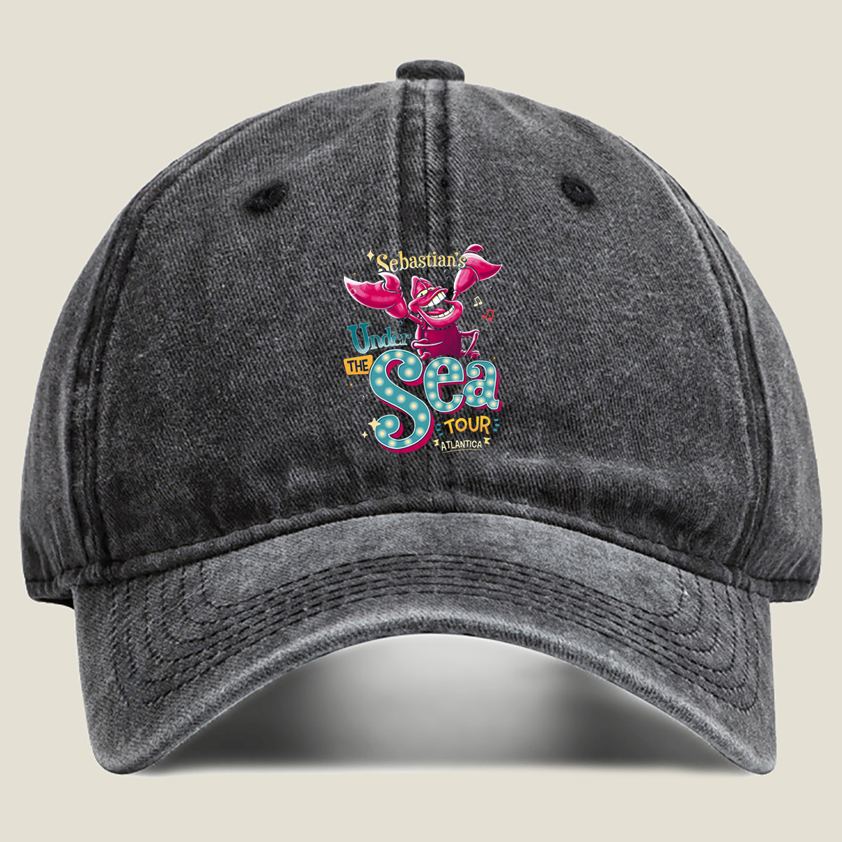 Sebastian's Under the Sea Tour Atlantica - Washed Denim - Baseball Cap