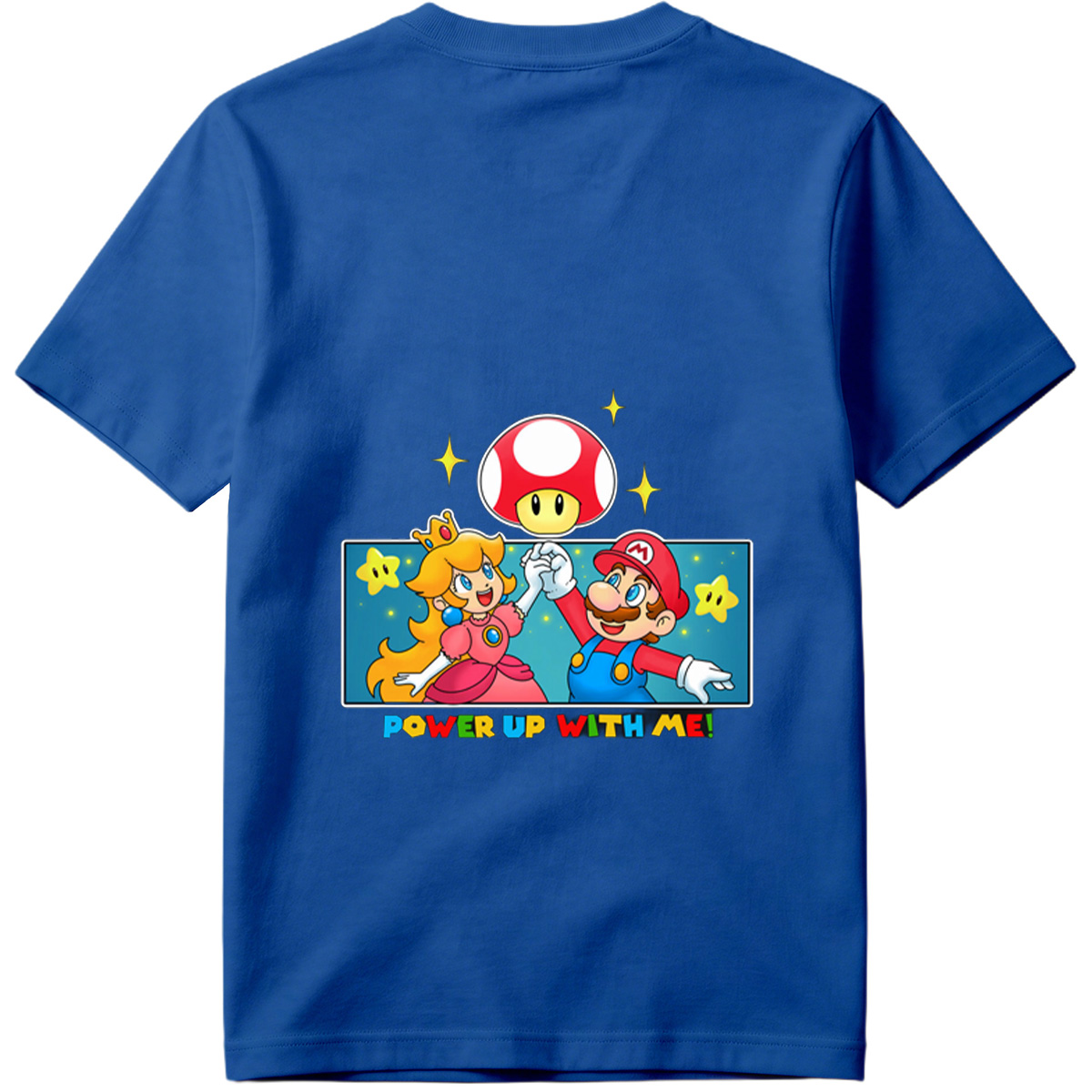 Super Mario: Mario and Peach Power Up with Toad! - Tee
