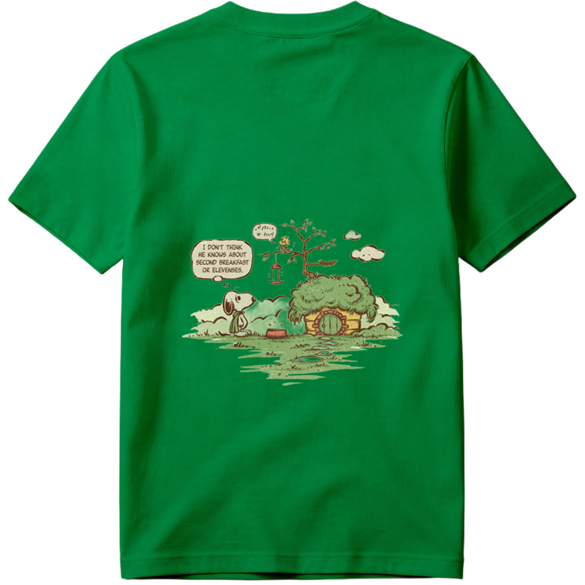 Snoopy and Woodstock in a Hobbit Hole - Tee