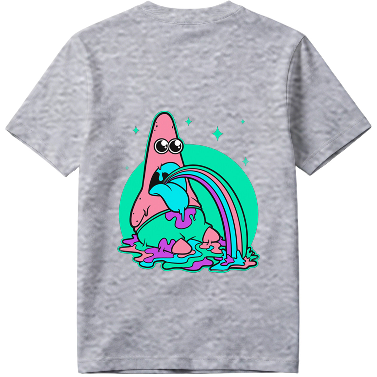 Patrick Star Rainbow Vomit - Tee