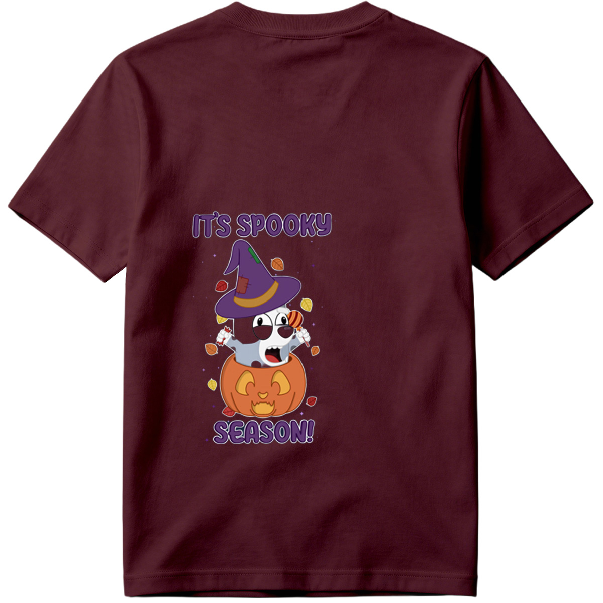 It's Spooky Season! - Dog in Witch Hat and Pumpkin - Tee