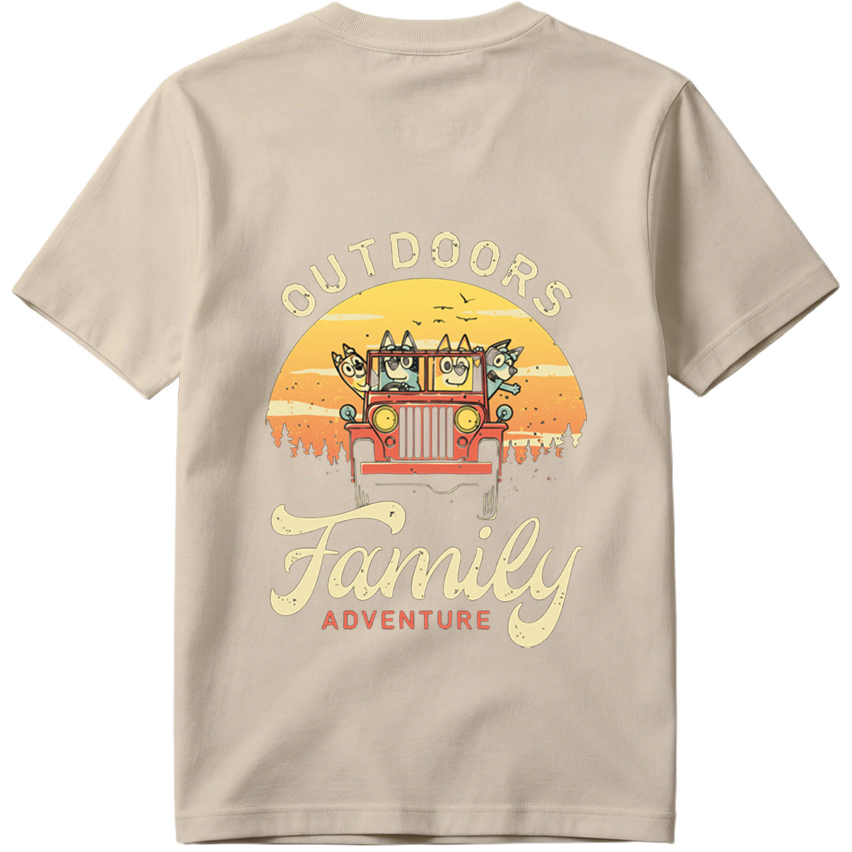 Bluey Family Outdoors Adventure - Tee