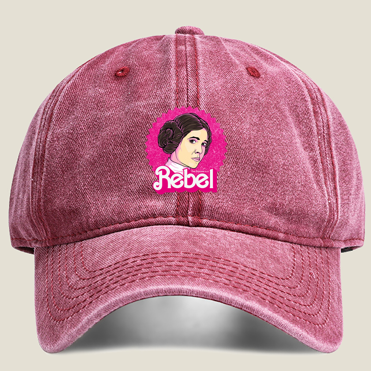 Princess Leia Rebel - Washed Denim - Baseball Cap