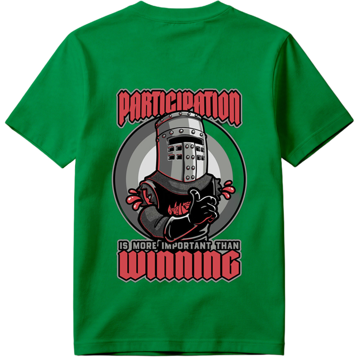 Participation is More Important Than Winning - Knight Mascot Design - Tee