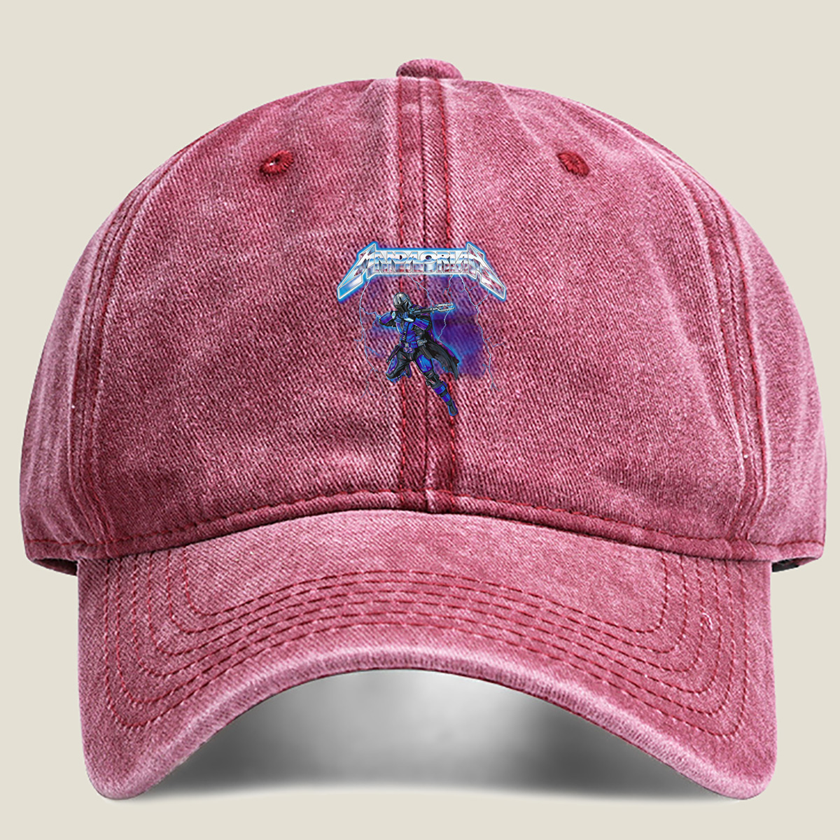 Mandalorian: The Armored Warrior in Stormy Skies - Hat
