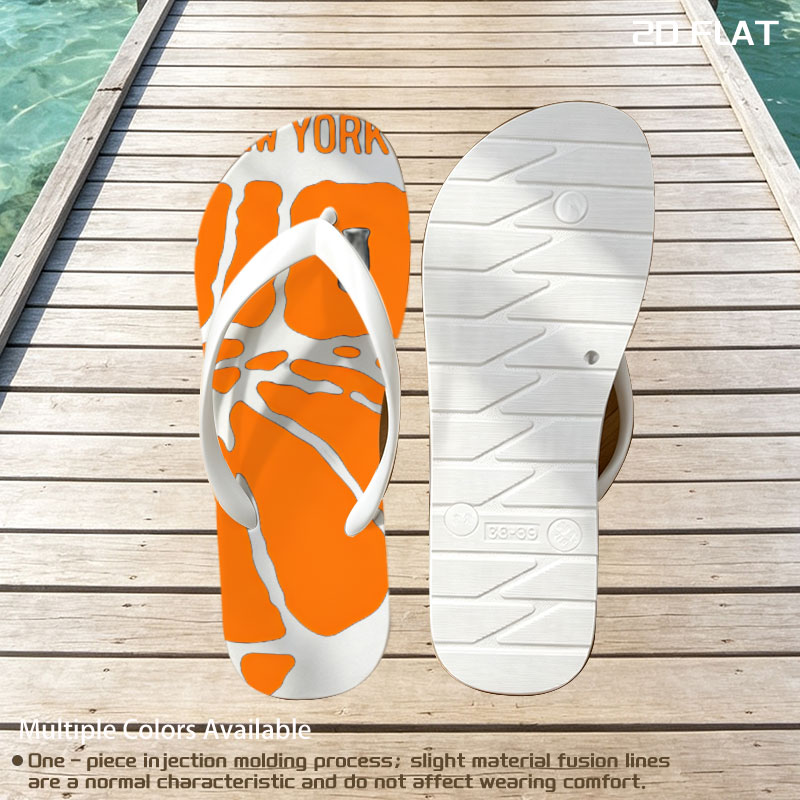 New York Knicks Basketball Team Logo -  flip-flops