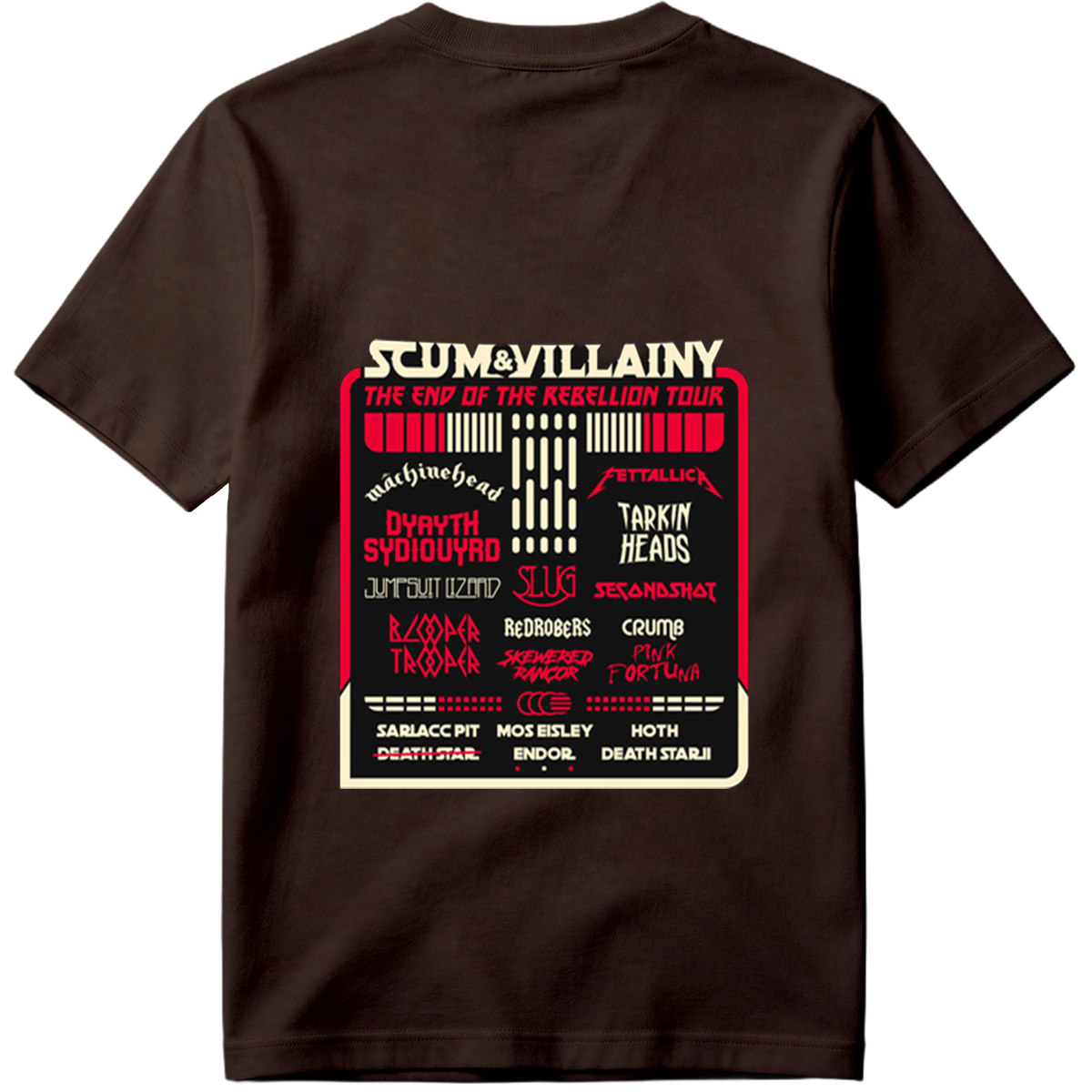 Scum & Villainy: The End of the Rebellion Tour – Star Wars Inspired Band Lineup - Tee