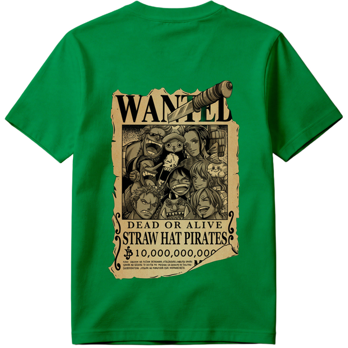 One Piece Straw Hat Pirates Wanted Poster - Tee