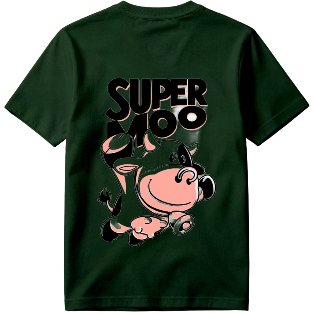 Super Moo Cow Character Design - Tee