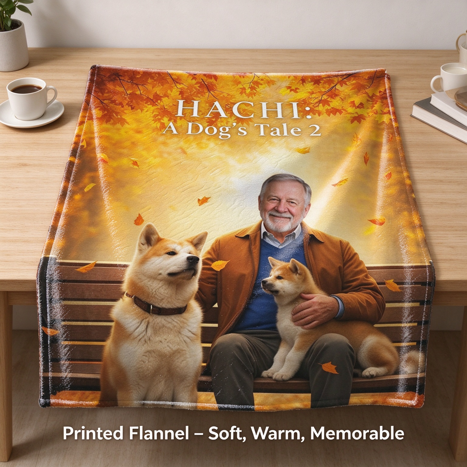 Personalized Custom Face Photo Blanket Ultra Soft Anti Pilling Flannel Fleece Throw Ideal Gift for Pet and Dog Lovers