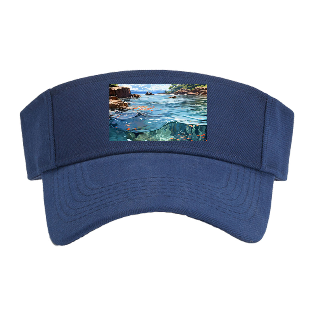 Crystal Clear Waters and Sky Reflections -  Visor cap