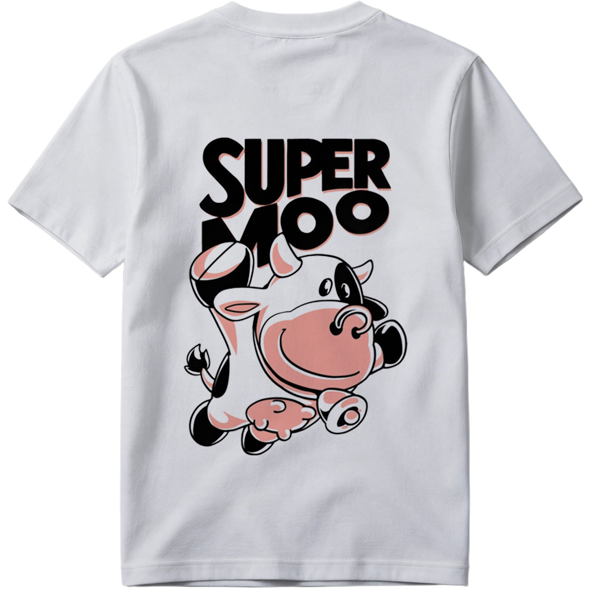 Super Moo Cow Character Design - Tee