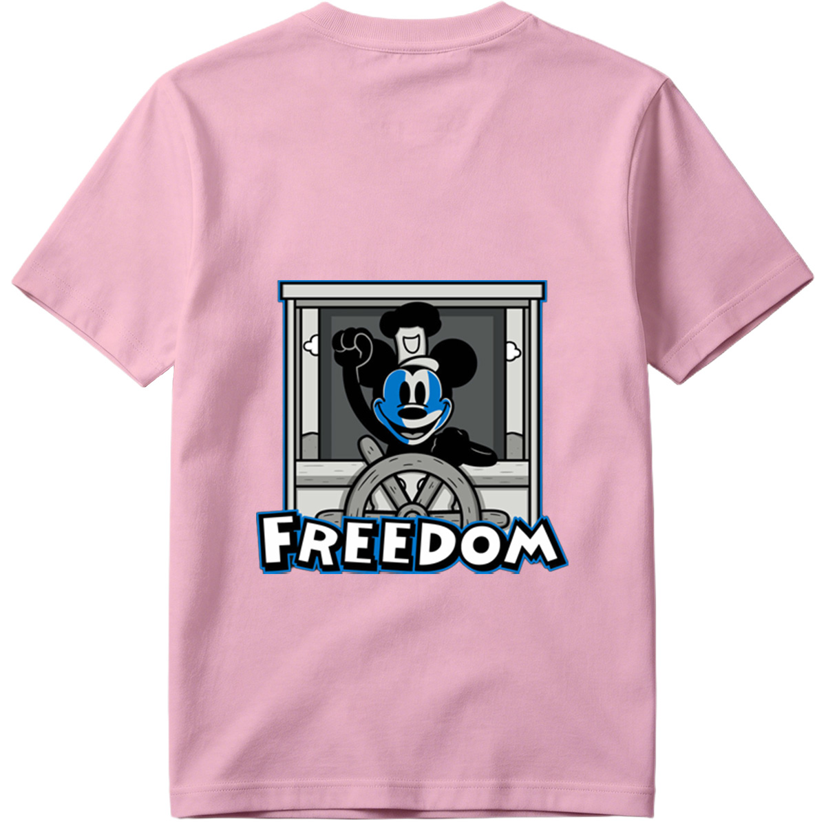 Mickey Mouse Freedom Steering Wheel Design - Tee