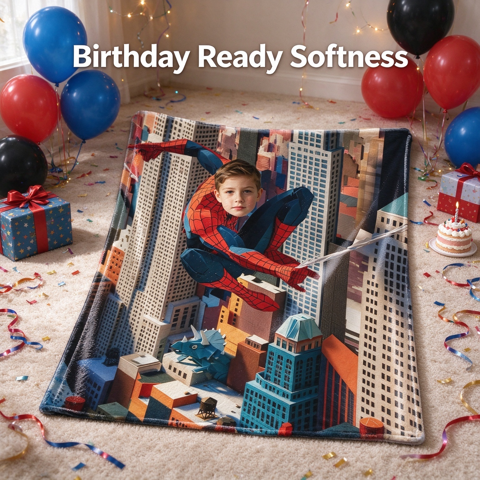 Personalized Superhero Photo Blanket Custom Face Flannel Fleece Throw for Kids and Fans Ideal Unique Birthday Gift