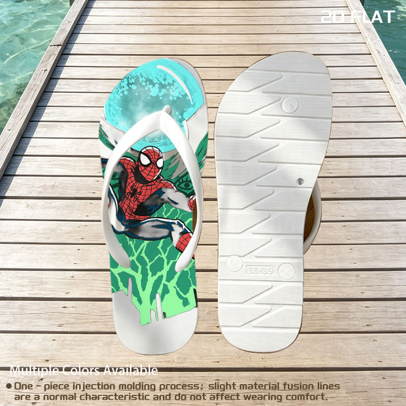 Spider-Man Swings Through the City Under a Glowing Moon -  flip-flops