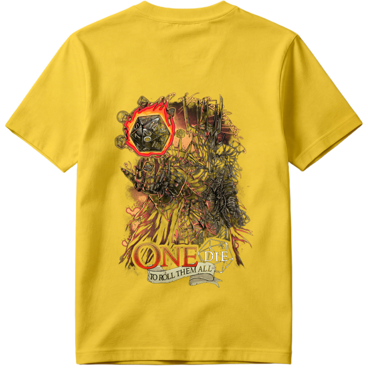 One Die to Roll Them All: D&D Inspired Fantasy Art - Tee